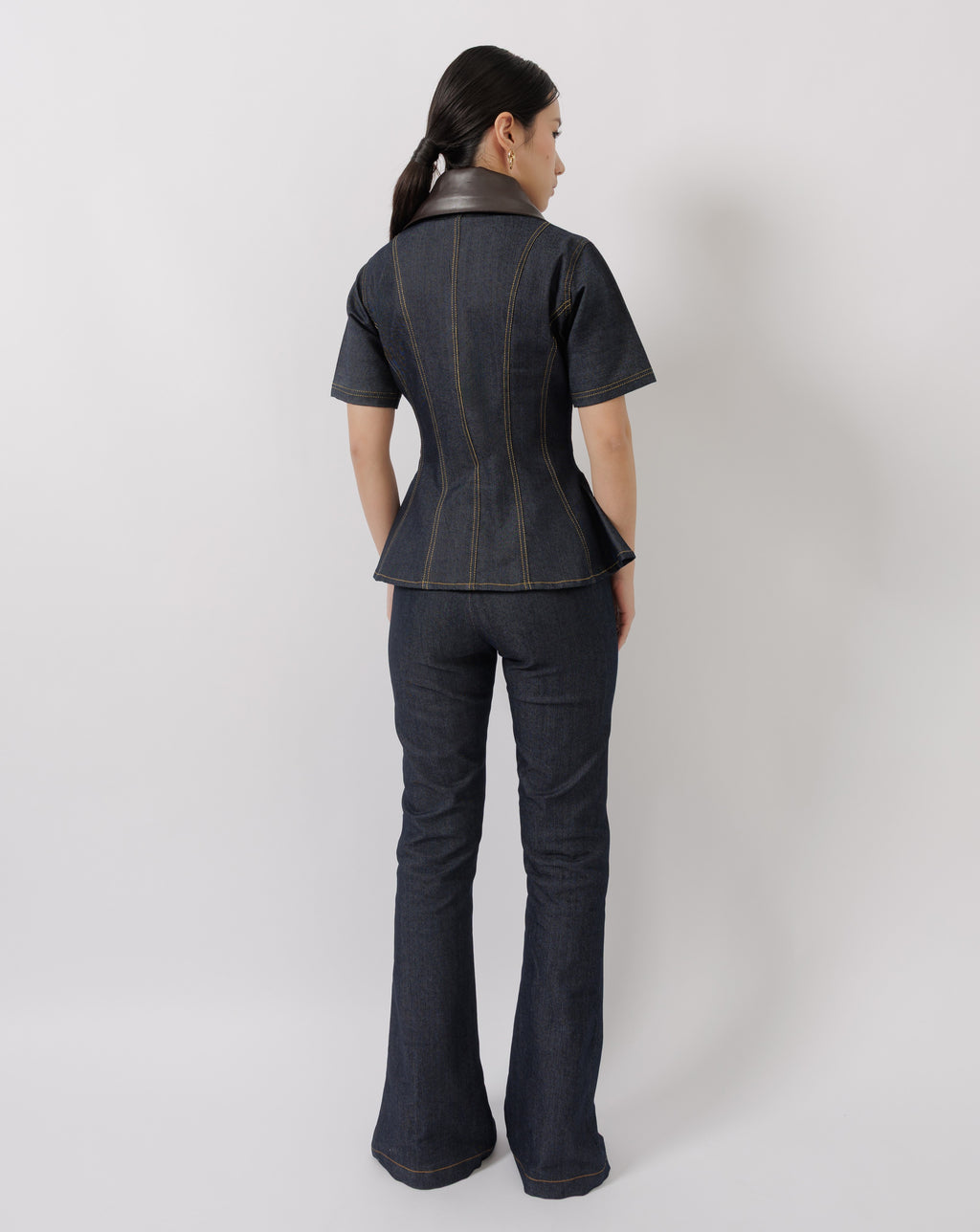 Kora Top & Brinna Pants In Denim