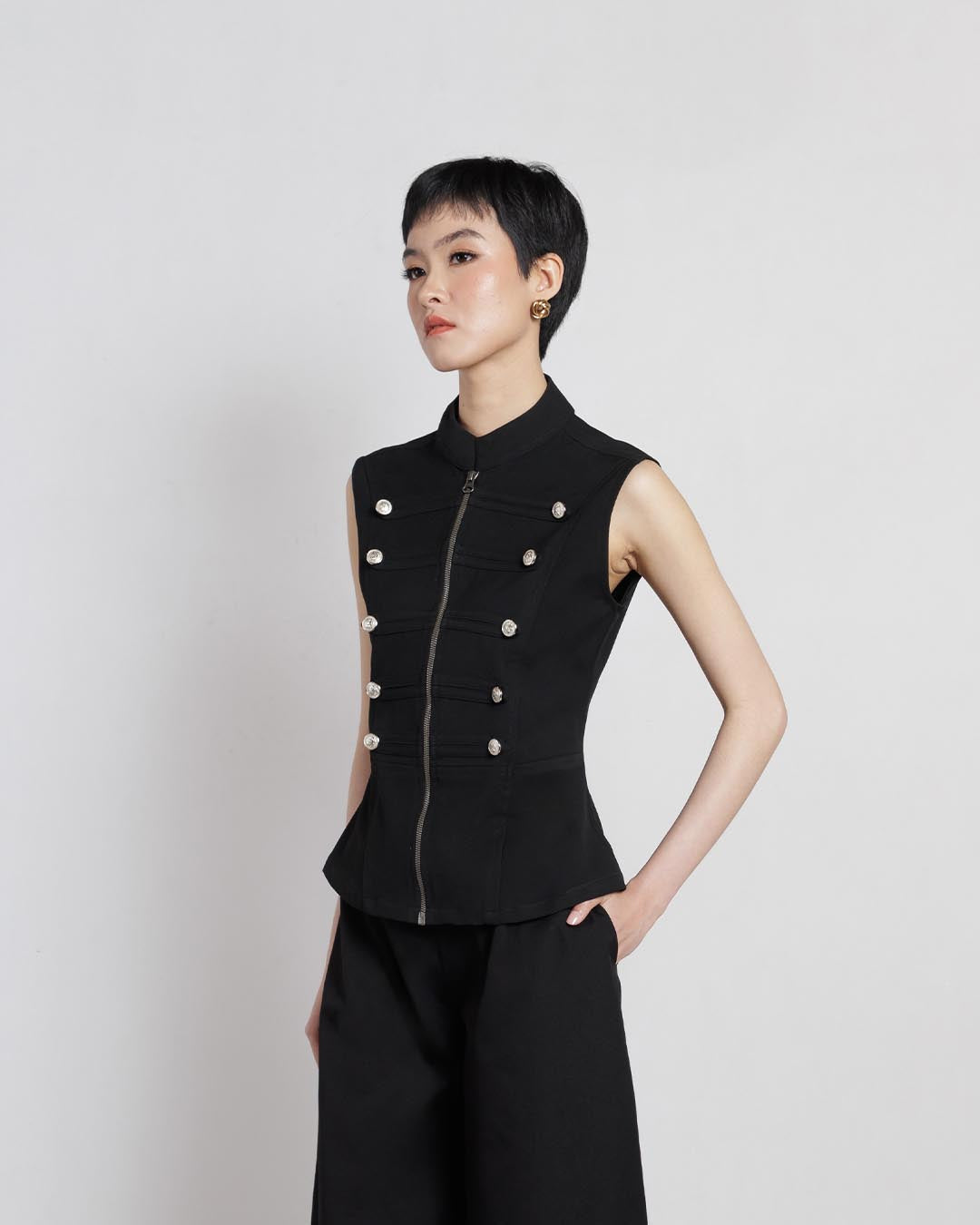 Siena Vest & Verona Skirt In Black