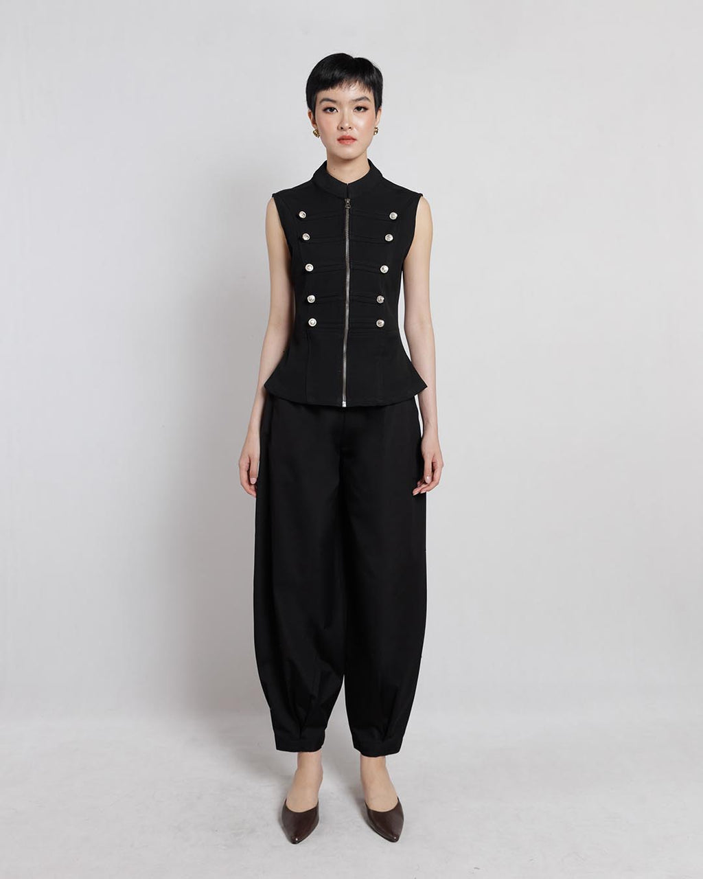 Siena Vest & Ronald Pants In Black