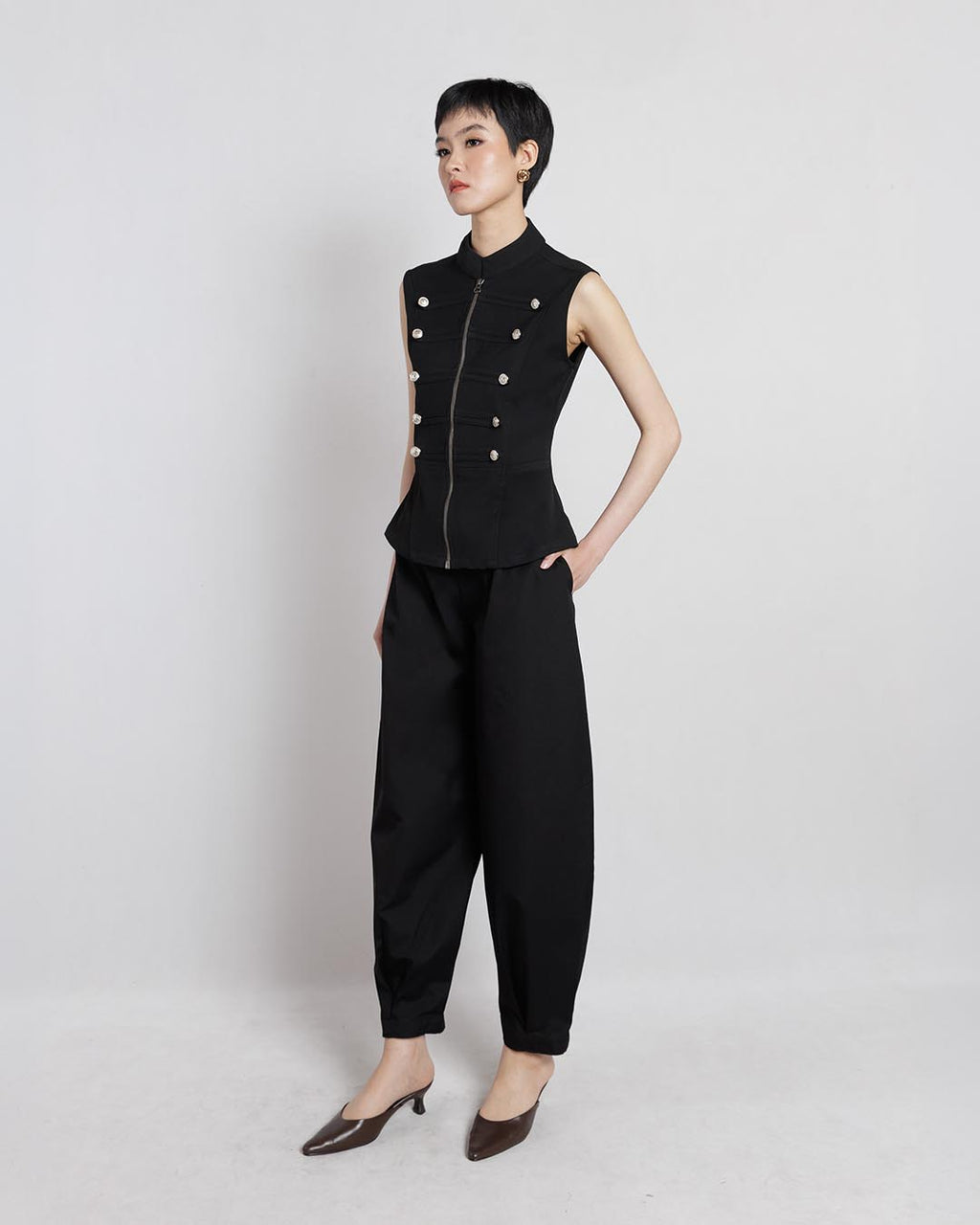 Siena Vest & Ronald Pants In Black